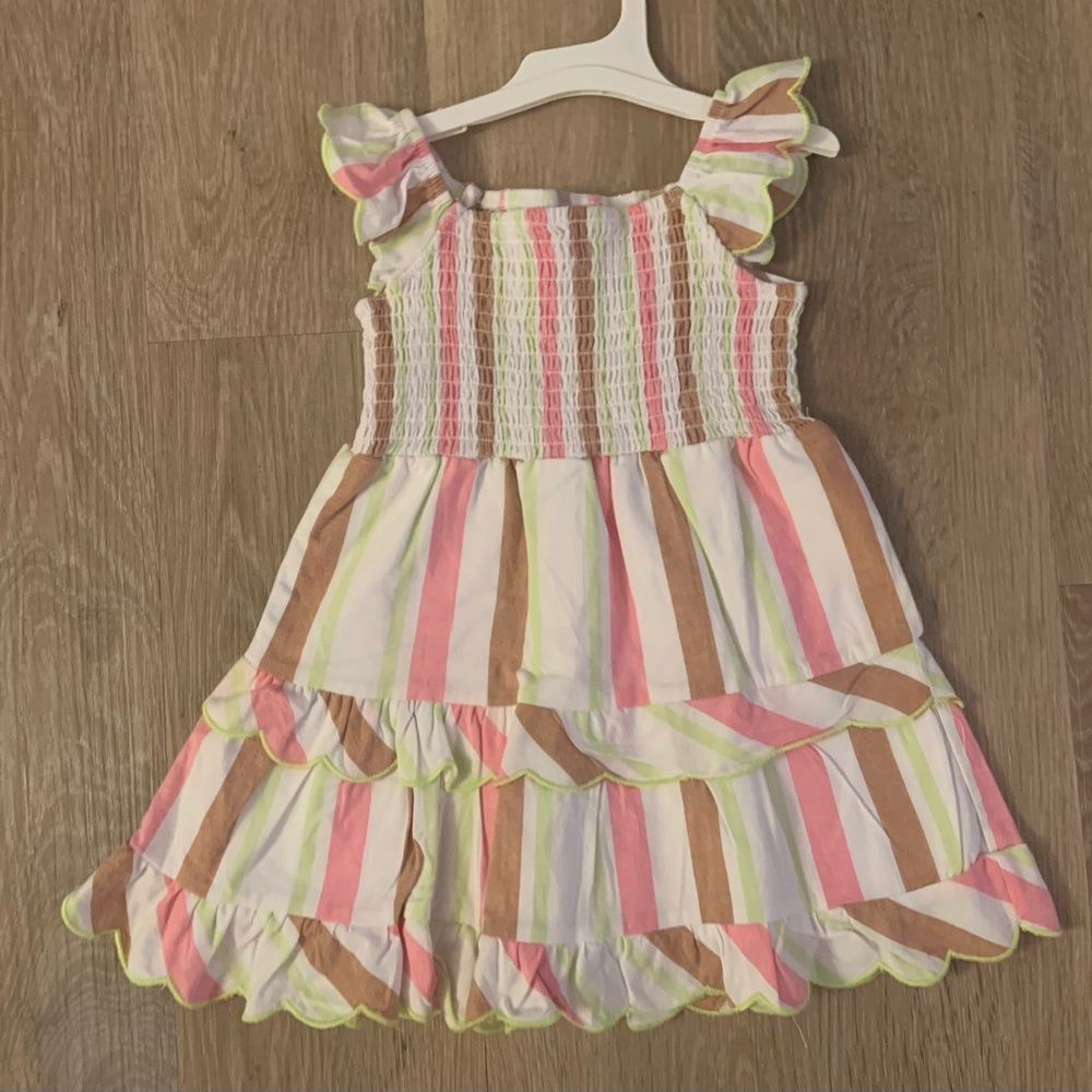 Wonder Nation Girl's Size 18 Months Pink Striped Lined Casual Sundress